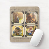 母娘のパーソナライズなInstagramの写真の格子 マウスパッド (マウス)