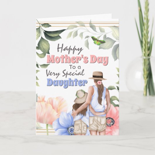 母娘イラストレーションアネモネ カード (正面)