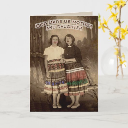 母娘カード カード (黄色い花)