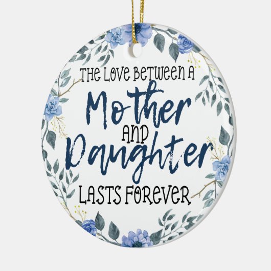 母娘クリスマス セラミックオーナメント (左)