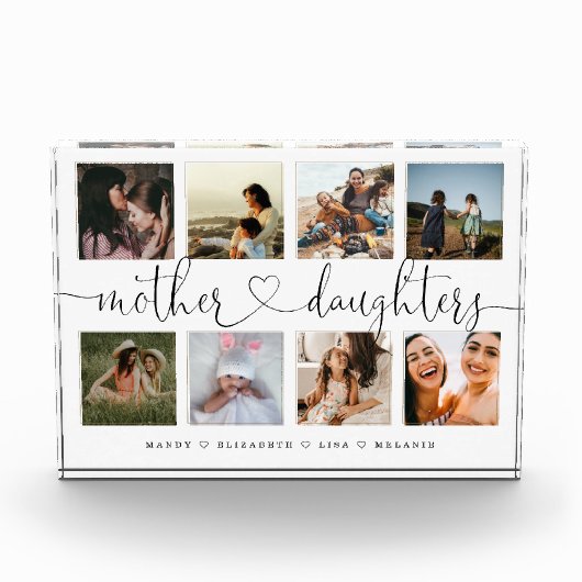 母娘ハート脚本 |フォトグリッドのコラージュ フォトブロック (正面)