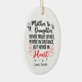 母娘パーソナライズされた距離 セラミックオーナメント (右)