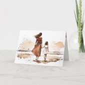 母娘ビーチ絵画ズ カード (正面)