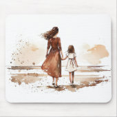 母娘ビーチ絵画ズ マウスパッド (正面)