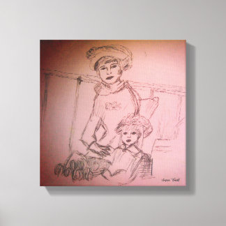 母娘ポートレート キャンバスプリント