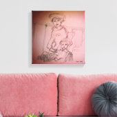 母娘ポートレート キャンバスプリント (インサイチュ (リビング))