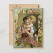 母娘ヴィンテージ再生葉書 ポストカード (正面/裏面)