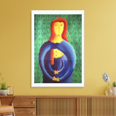 母娘絵画の技コンテンポラリー術 キャンバスプリント (インサイチュ (リビング))