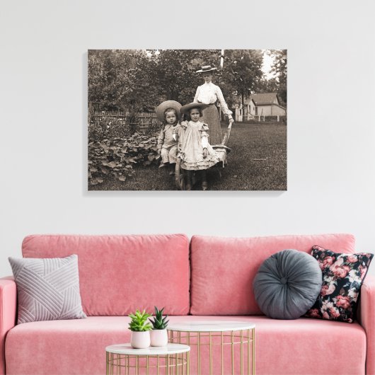 母娘1890家宝ガーデニングガーデン キャンバスプリント (インサイチュ (リビング))