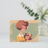 母娘70代はがき ポストカード (スタンド正面)