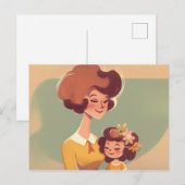 母娘70代はがき ポストカード (正面/裏面)
