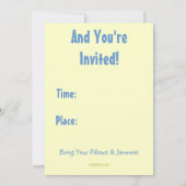 母娘 ウェディングイブ スリーパー パーティー 招待状 (裏面)