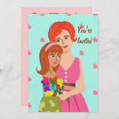 母娘 招待状 (正面/裏面)