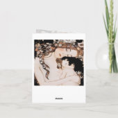 母子グスタフクリムトカード カード (裏面)