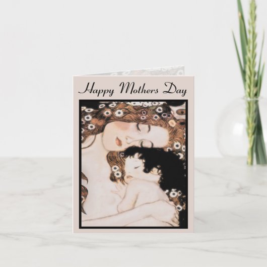 母子グスタフクリムトカード カード (正面)