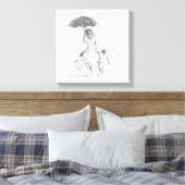 母子スリランカ キャンバスプリント (インサイチュ (寝室))