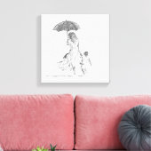 母子スリランカ キャンバスプリント (インサイチュ (リビング))