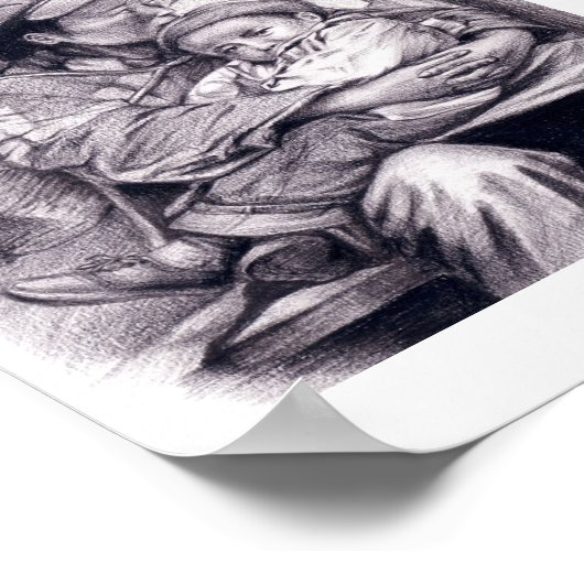 母子ポスター ポスター (角)