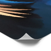 母子ポートレートモダン抽象芸術 ポスター (角)