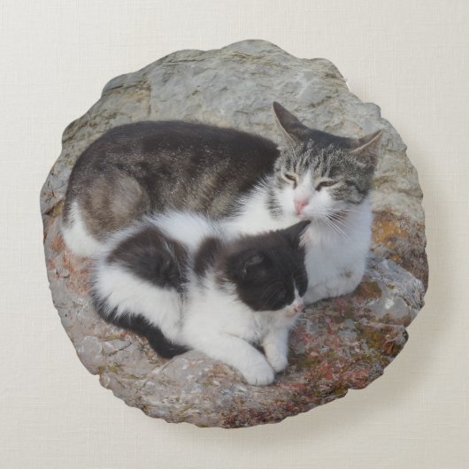 母子丸い枕 ラウンドクッション (裏面)