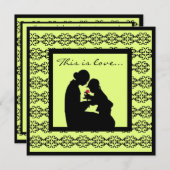 母子供の採用のベビーシャワー招待状 招待状 (正面/裏面)