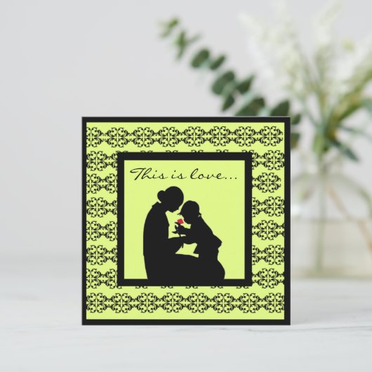 母子供の採用のベビーシャワー招待状 招待状 (スタンド正面)