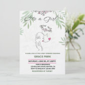 母子保身ベビーシャワー招待状 招待状 (スタンド正面)