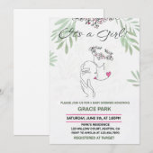 母子保身ベビーシャワー招待状 招待状 (正面/裏面)