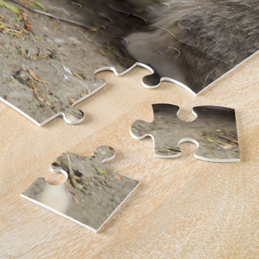 母子動物愛猫写真動物 ジグソーパズル (側面)