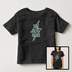母子娘ザ実在ボス トドラーTシャツ