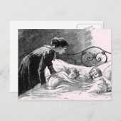 母子就寝はがき ポストカード (正面/裏面)