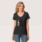 母子心拍ママ子供ECG母D Tシャツ (正面フル)