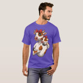 母子牛ふくらはぎ小ふくらはぎママとファンー Tシャツ (正面フル)