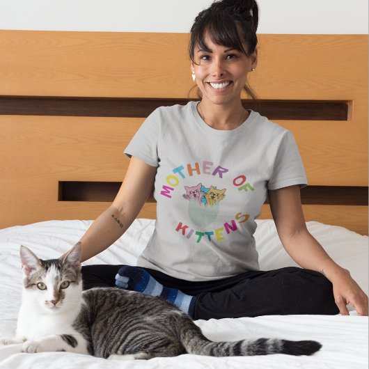 母子猫シャツ猫好きプレゼント Tシャツ