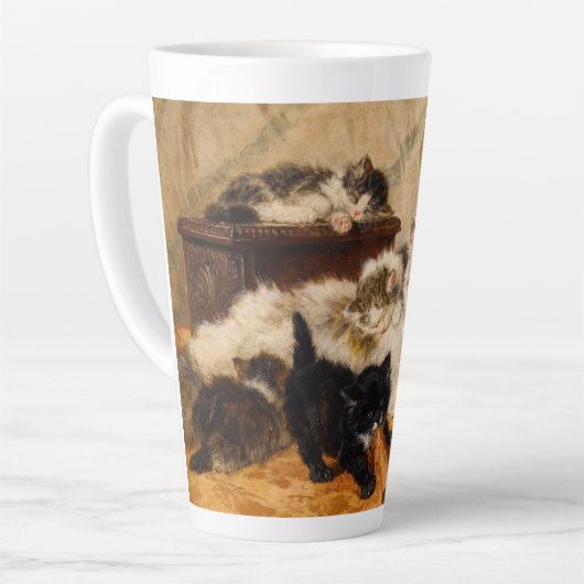 母子猫 カフェラテマグ (左アングル)