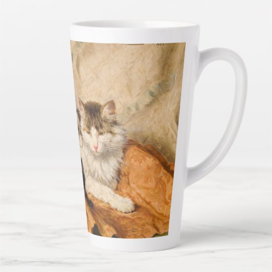 母子猫 カフェラテマグ (右)