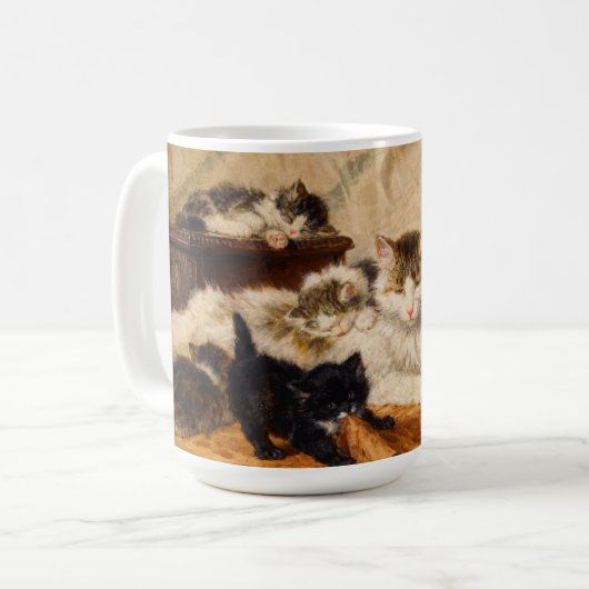 母子猫 コーヒーマグカップ (正面左)