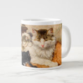母子猫 ジャンボコーヒーマグカップ (正面右)