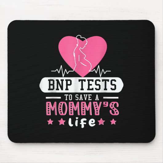 母子生活救に対するBnp検査 マウスパッド (正面)