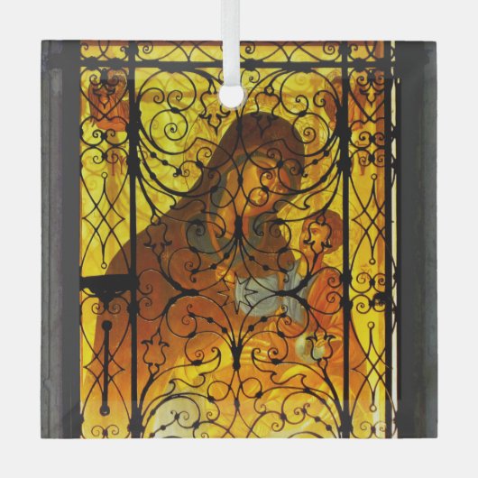 母子用ガラスオーナメント ガラスオーナメント (正面)