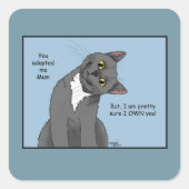 母子縁組：母の日 スクエアシール (正面)