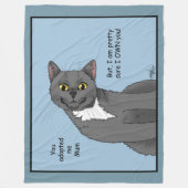 母子縁組：母の日 フリースブランケット (正面)