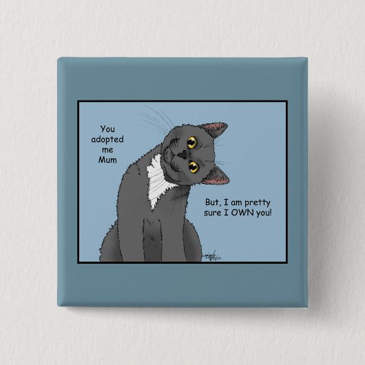 母子縁組：母の日 缶バッジ (正面)