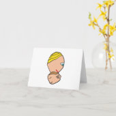 母子 カード (黄色い花)