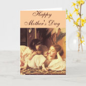 母子 カード (黄色い花)