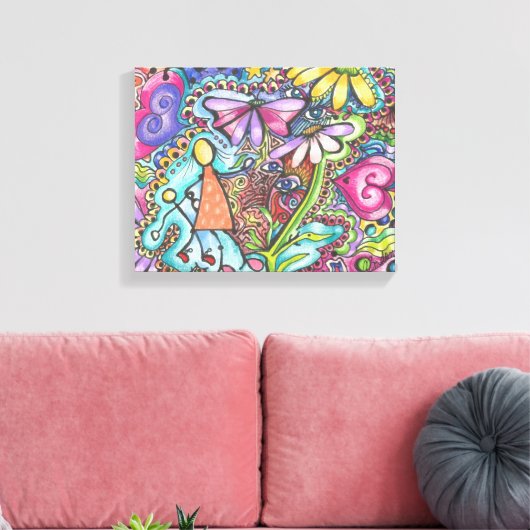 母子 キャンバスプリント (インサイチュ (リビング))