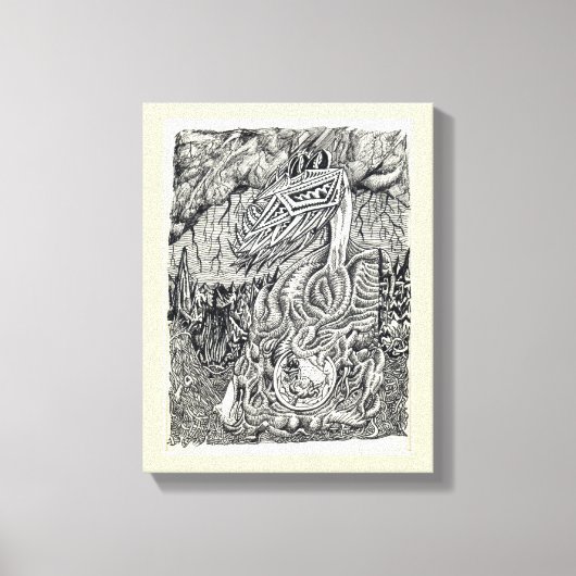 母子 キャンバスプリント (正面)