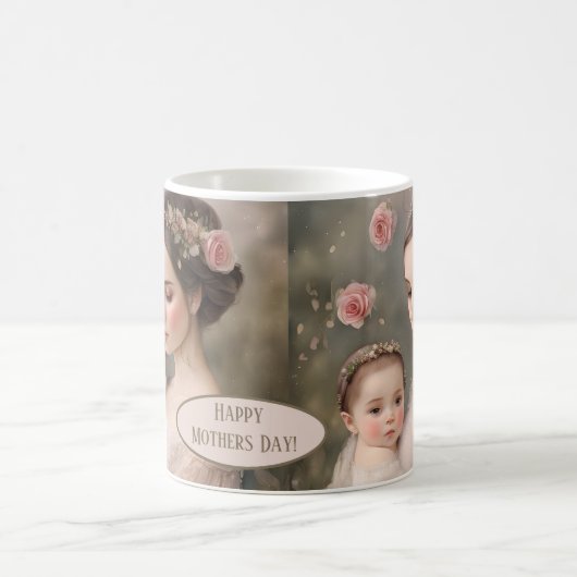 母子 コーヒーマグカップ (中央)