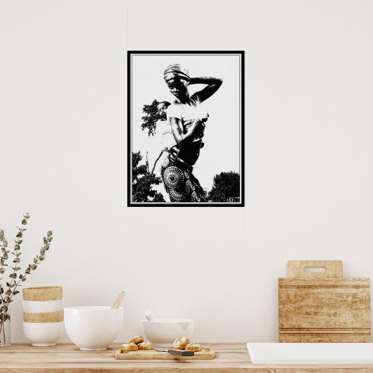 母子 ポスター (キッチン)