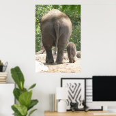 母子 ポスター (ホームオフィス)